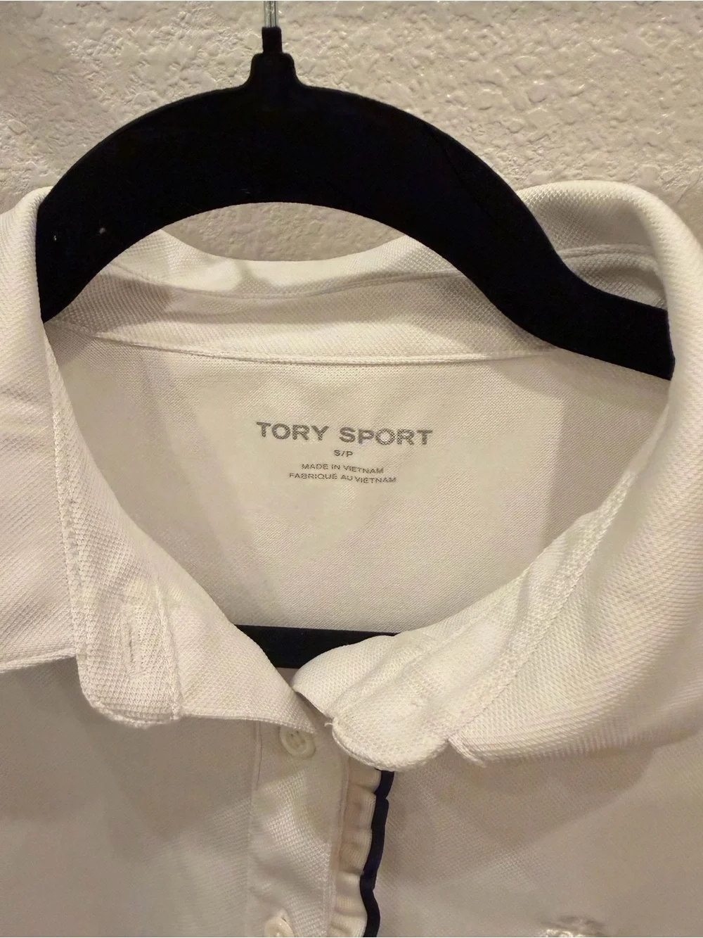 TORY BURCH Piqué sleeveless polo